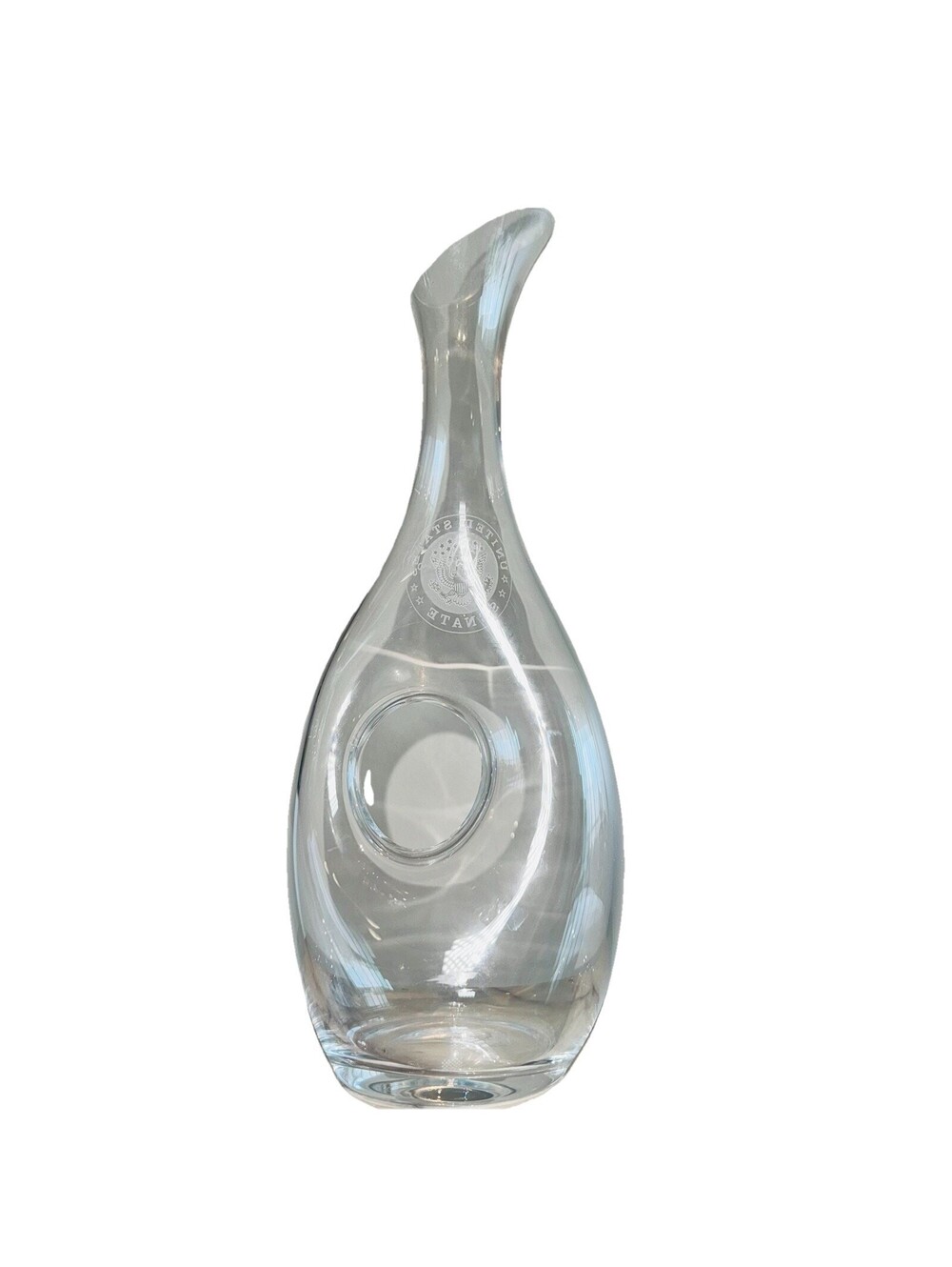 Calway Irish Crystal 14" Tall Wine Carafe Engraved Rand Paul U.S. Senate MAGA